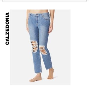 Calzedonia high waisted ankle crop jeans sz xs